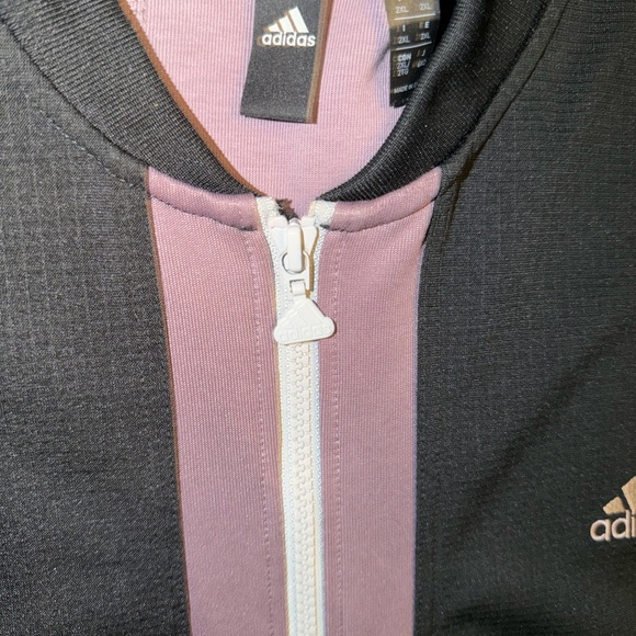 Adidas Tricot Black Purple Teal Track Jacket Sportswear Activewear GG6838 2XL - Picture 4 of 4